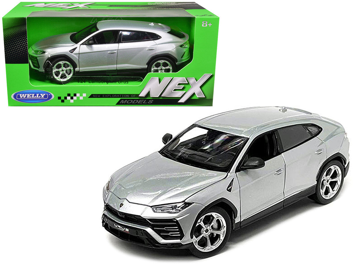 Lamborghini Urus Gray Metallic "NEX Models" 1/24 Diecast Model Car by Welly LuxuryLifeWay Online Store