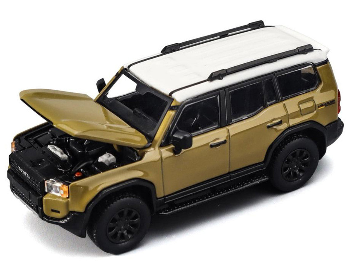 Toyota Land Cruiser 250 Sand with White Top 1/64 Diecast Model Car by Trends Hobby LuxuryLifeWay Online Store
