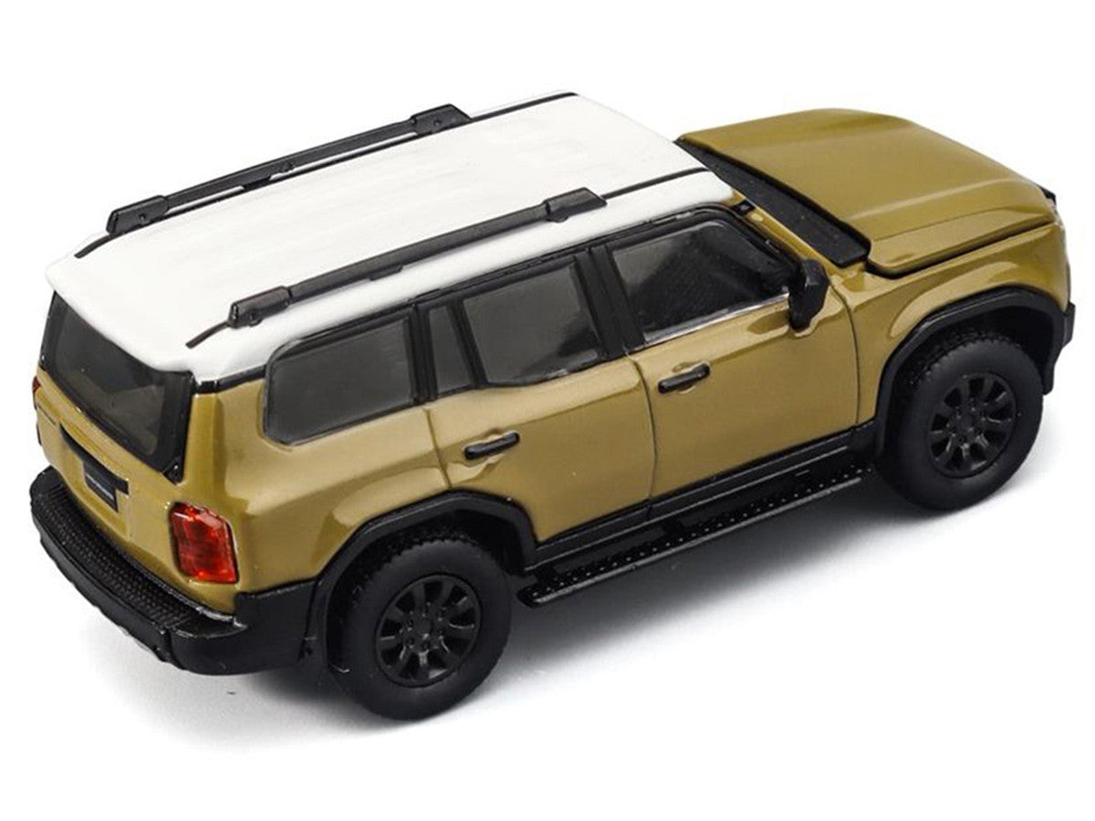 Toyota Land Cruiser 250 Sand with White Top 1/64 Diecast Model Car by Trends Hobby LuxuryLifeWay Online Store
