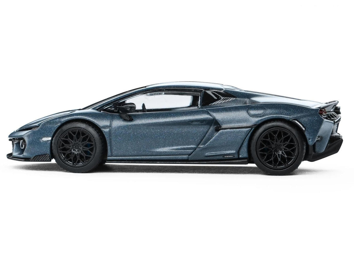 Lamborghini Temerario Matt Blue Metallic 1/64 Diecast Model Car by Trends Hobby LuxuryLifeWay Online Store