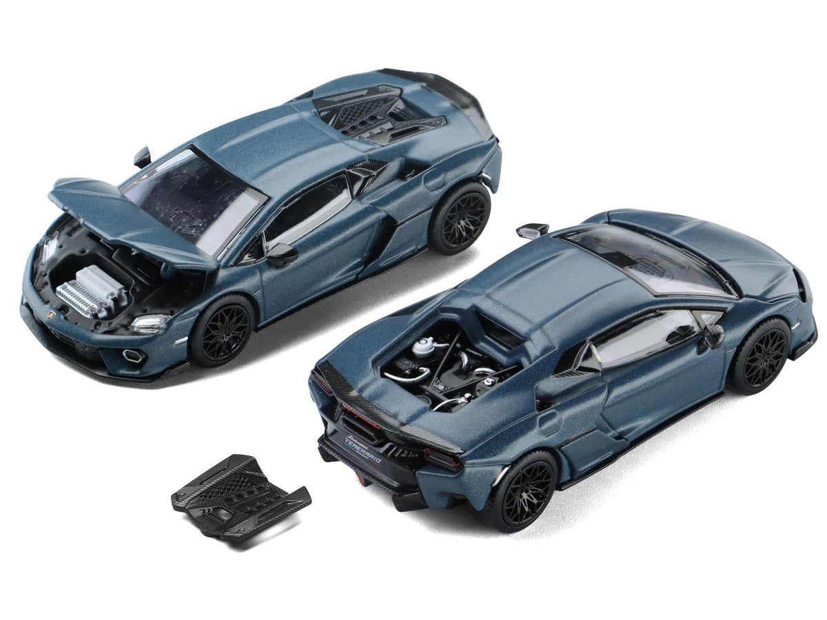 Lamborghini Temerario Matt Blue Metallic 1/64 Diecast Model Car by Trends Hobby LuxuryLifeWay Online Store