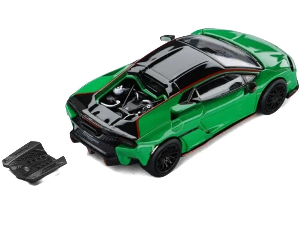 Lamborghini Temerario Green with Black Topdie 1/64 Diecast Model Car by Trends Hobby LuxuryLifeWay Online Store