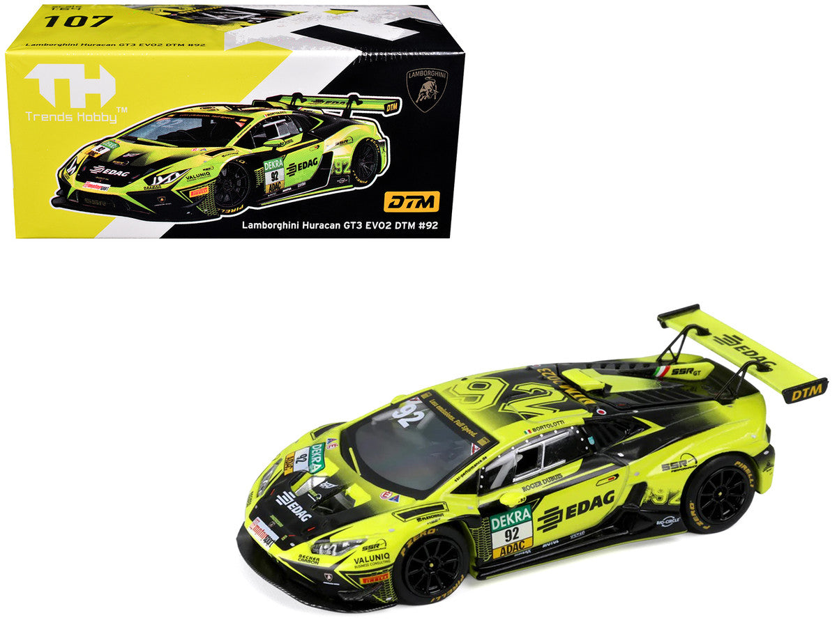Lamborghini Huracan GT3 Evo 2 #92 Mirko Bortolotti "SSR Performance" "DTM" (2023) 1/64 Diecast Model Car by Trends Hobby LuxuryLifeWay Online Store