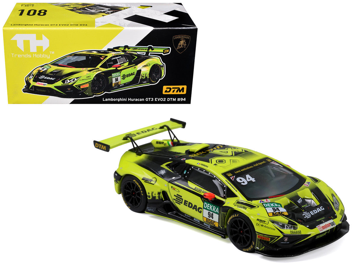 Lamborghini Huracan GT3 Evo 2 #94 Franck Perera "SSR Performance" "DTM" (2023) 1/64 Diecast Model Car by Trends Hobby LuxuryLifeWay Online Store