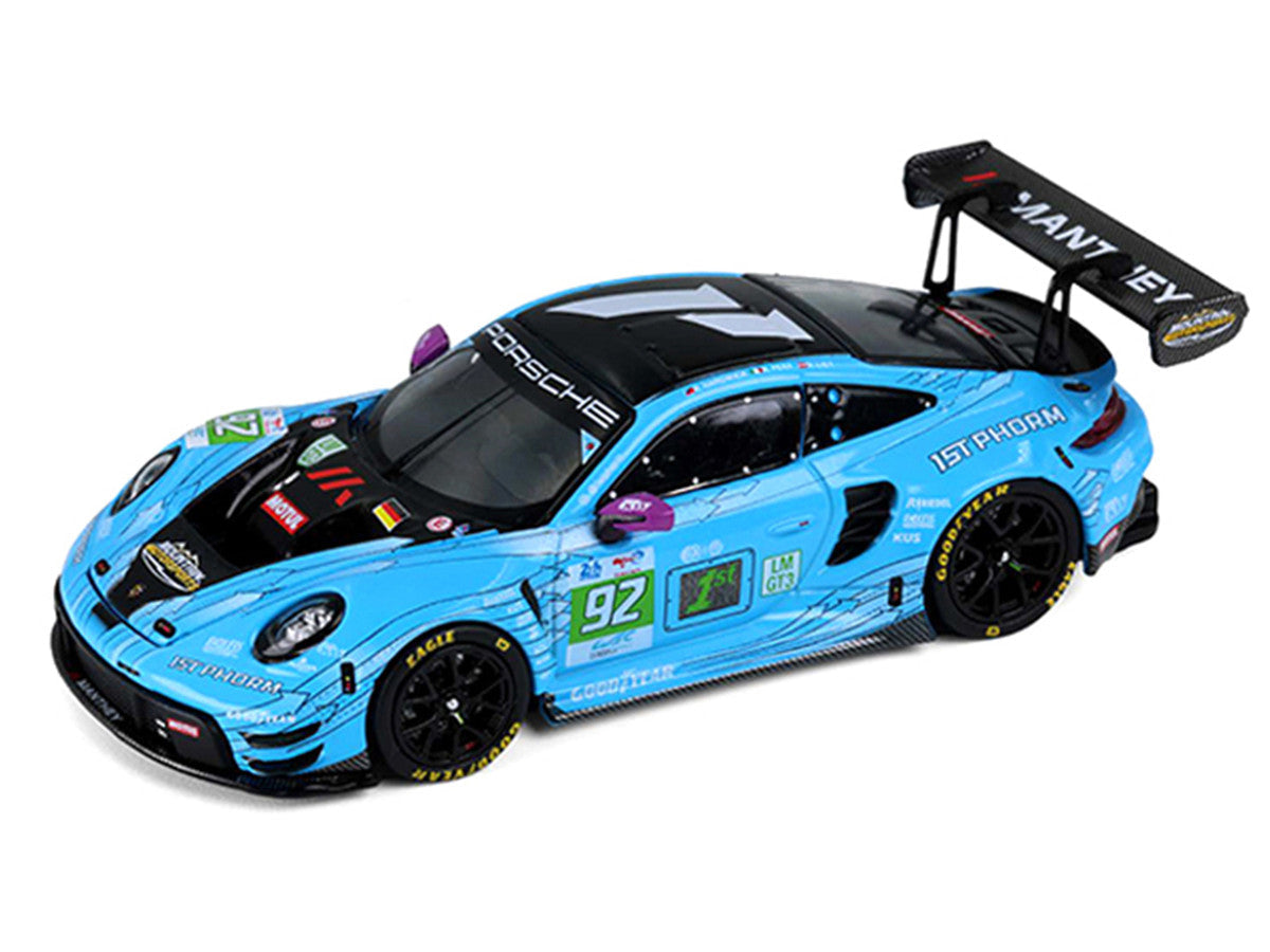Porsche 911 GT3 R (992) #92 Ryan Hardwick - Richard Lietz - Riccardo Pera "Manthey 1st Phorm" LMGT3 Class Winner "24 Hours of Le Mans" (2025) 1/64 Diecast Model Car by Trends Hobby LuxuryLifeWay Online Store