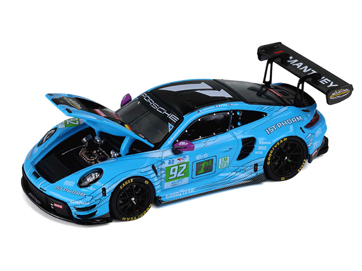 Porsche 911 GT3 R (992) #92 Ryan Hardwick - Richard Lietz - Riccardo Pera "Manthey 1st Phorm" LMGT3 Class Winner "24 Hours of Le Mans" (2025) 1/64 Diecast Model Car by Trends Hobby LuxuryLifeWay Online Store
