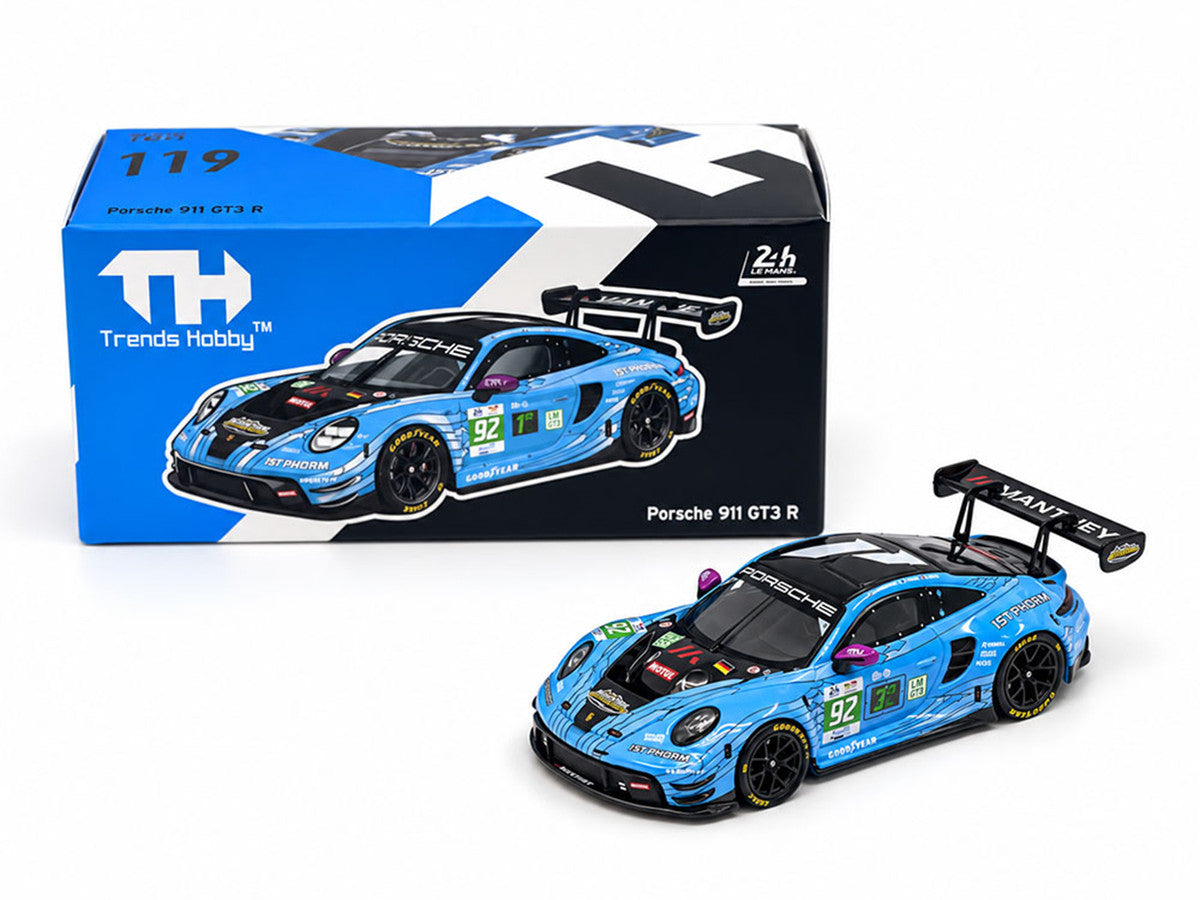 Porsche 911 GT3 R (992) #92 Ryan Hardwick - Richard Lietz - Riccardo Pera "Manthey 1st Phorm" LMGT3 Class Winner "24 Hours of Le Mans" (2025) 1/64 Diecast Model Car by Trends Hobby LuxuryLifeWay Online Store