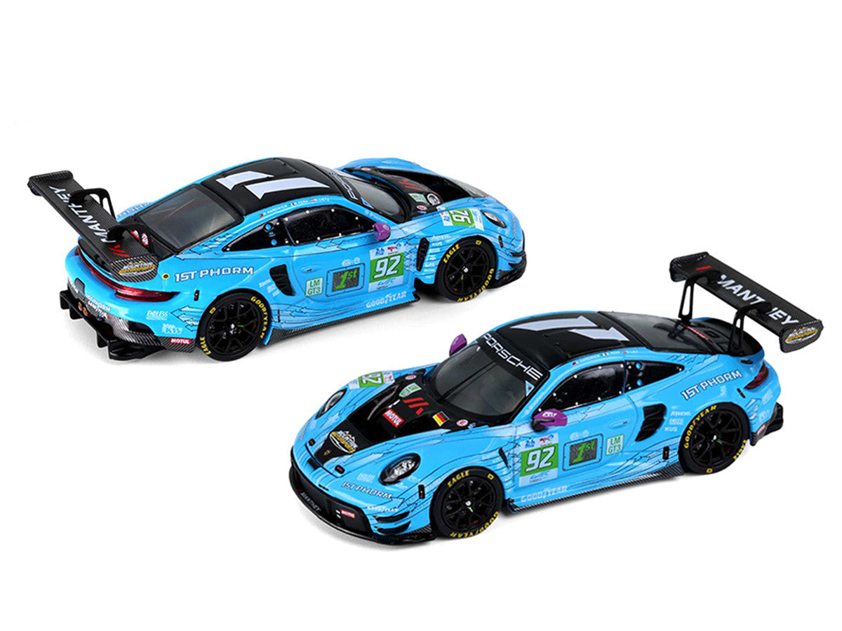 Porsche 911 GT3 R (992) #92 Ryan Hardwick - Richard Lietz - Riccardo Pera "Manthey 1st Phorm" LMGT3 Class Winner "24 Hours of Le Mans" (2025) 1/64 Diecast Model Car by Trends Hobby LuxuryLifeWay Online Store