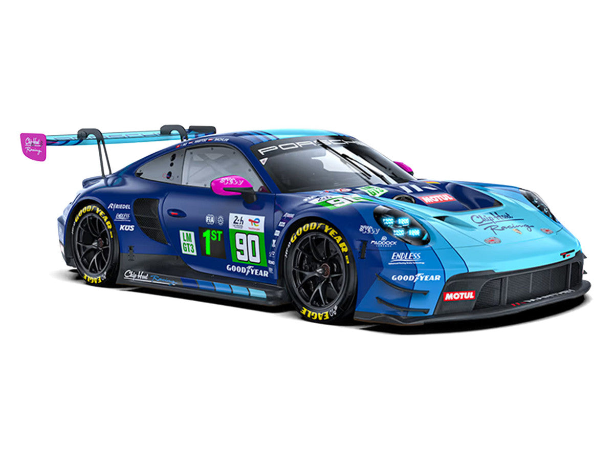 Porsche 911 GT3 R (992) #90 Antares Au - Klaus Bachler - Loek Hartog "Manthey" "24 Hours of Le Mans" (2024) 1/64 Diecast Model Car by Trends Hobby LuxuryLifeWay Online Store