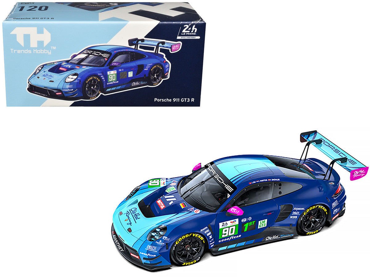 Porsche 911 GT3 R (992) #90 Antares Au - Klaus Bachler - Loek Hartog "Manthey" "24 Hours of Le Mans" (2024) 1/64 Diecast Model Car by Trends Hobby LuxuryLifeWay Online Store