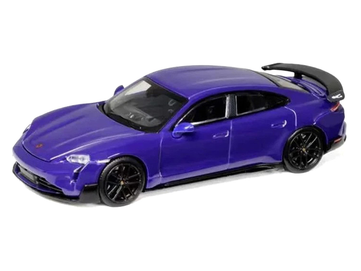 Porsche Taycan Turbo GT Purple 1/64 Diecast Model Car by Trends Hobby LuxuryLifeWay Online Store