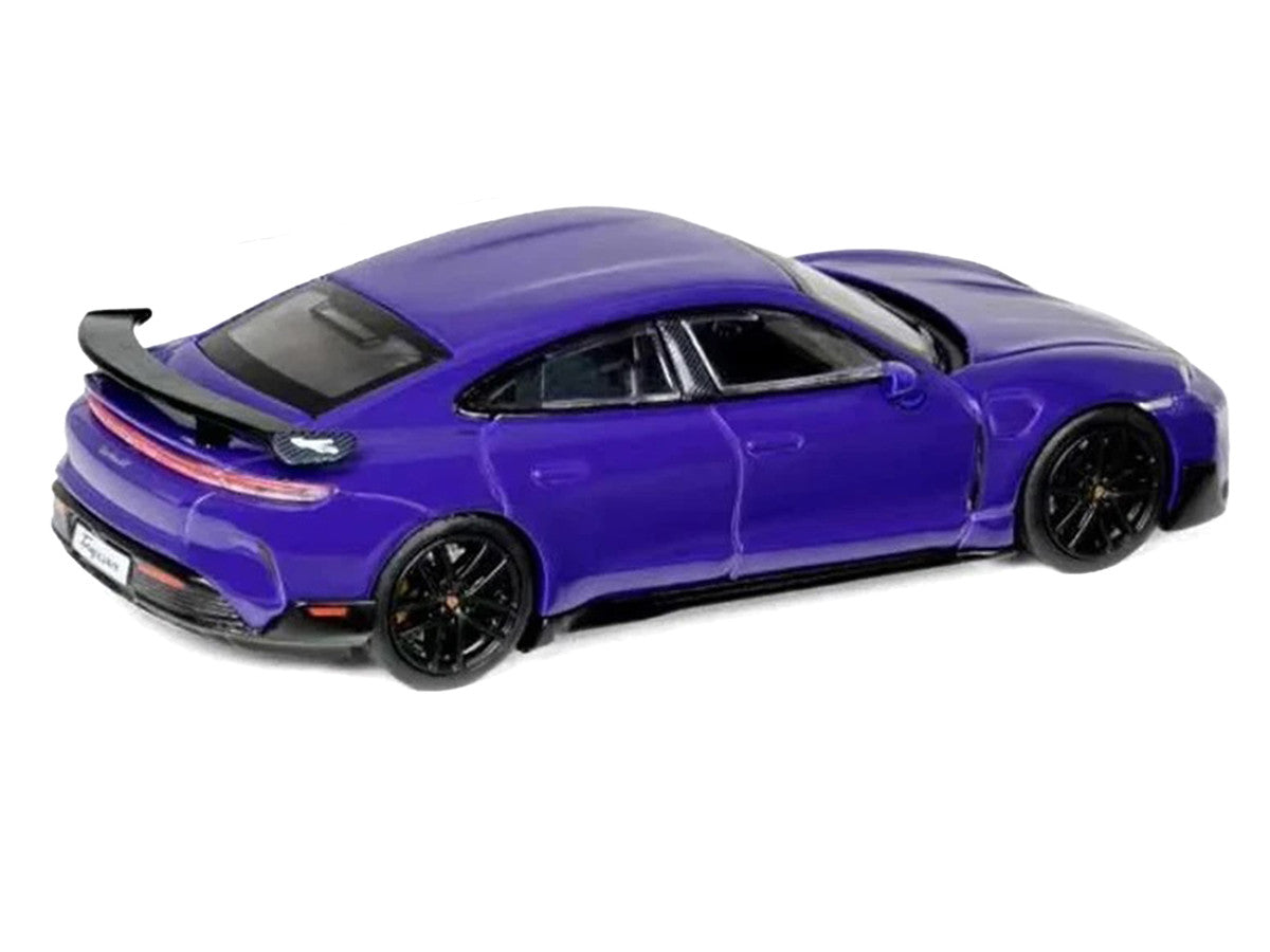Porsche Taycan Turbo GT Purple 1/64 Diecast Model Car by Trends Hobby LuxuryLifeWay Online Store