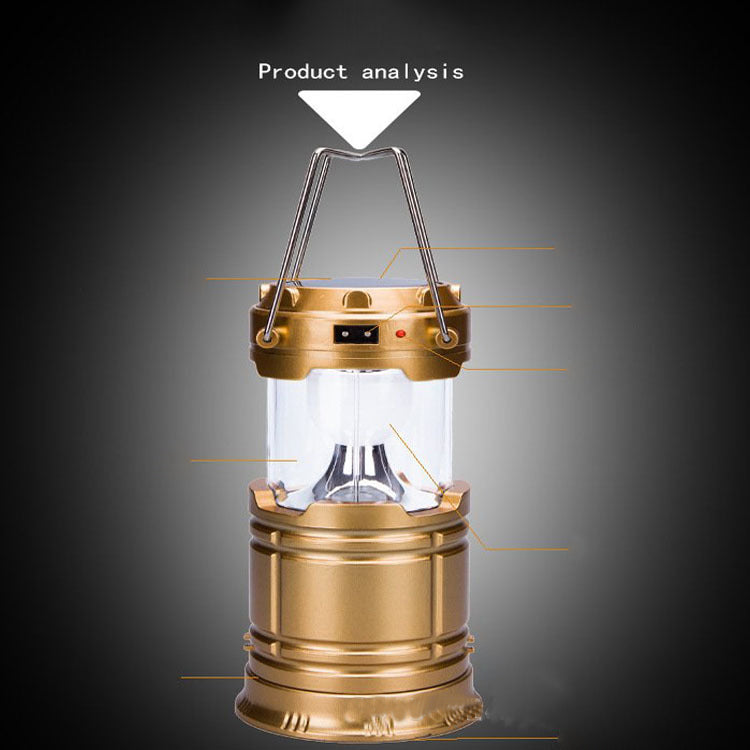 New Solar Multi-Functional Camping Lantern with Charger Best YouTube Store