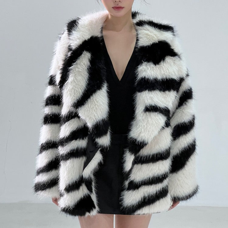 Zebra Print Short Green Fur For Women Best YouTube Store