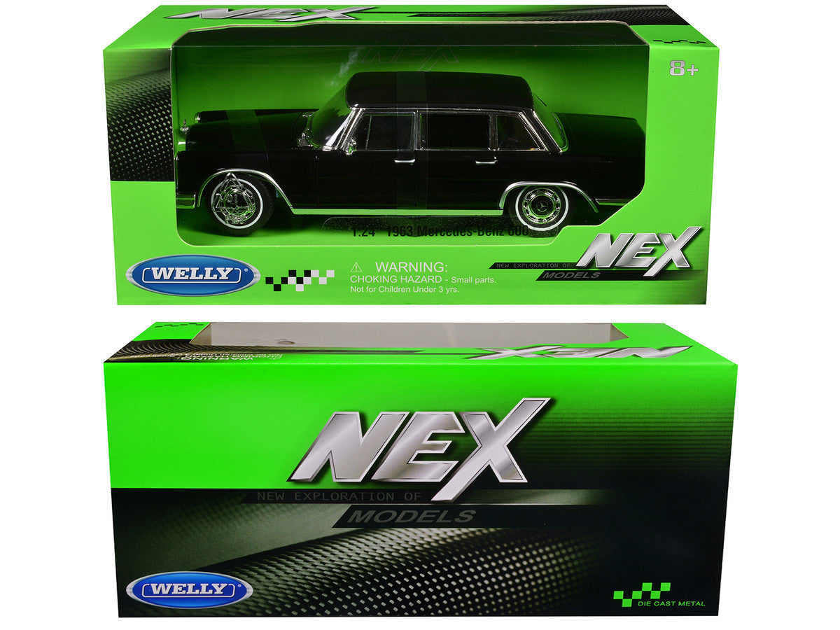 1955 Mercedes-Benz 190 SL (Closed Roof) Black "NEX Models" Series 1/24 Diecast Model Car by Welly LuxuryLifeWay Online Store