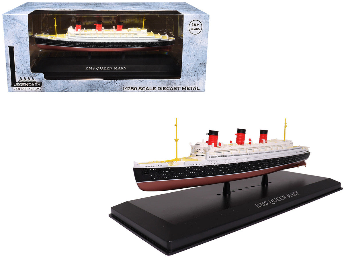RMS Queen Mary Passenger Ship 1/1250 Diecast Model by Legendary Cruise Ships LuxuryLifeWay Online Store