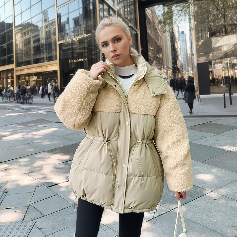 Hoodie With Drawstrings Warm-keeping Cotton Clothing Women's Coat Best YouTube Store