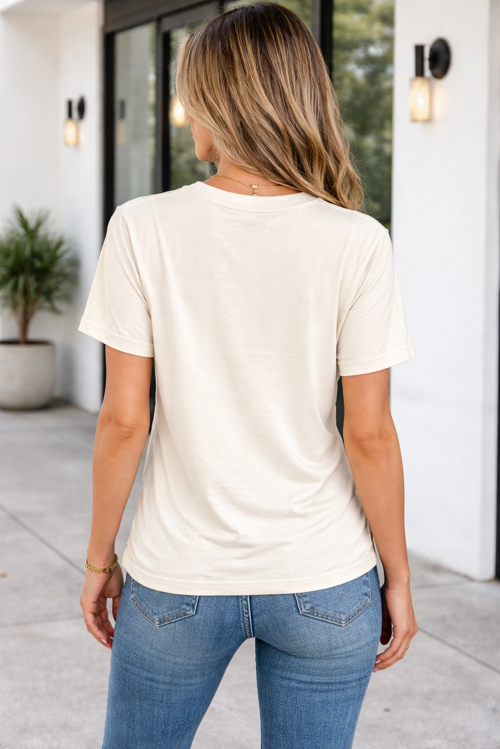 Sylvie Bow Flag Tee LuxuryLifeWay Online Store