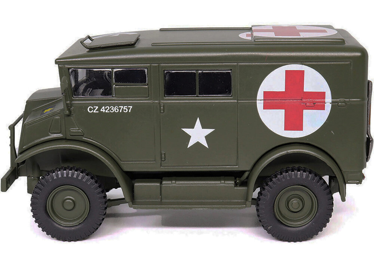Chevrolet C8A Ambulance Olive Drab "United States Army" 1/43 Diecast Model by Militaria Die Cast LuxuryLifeWay Online Store