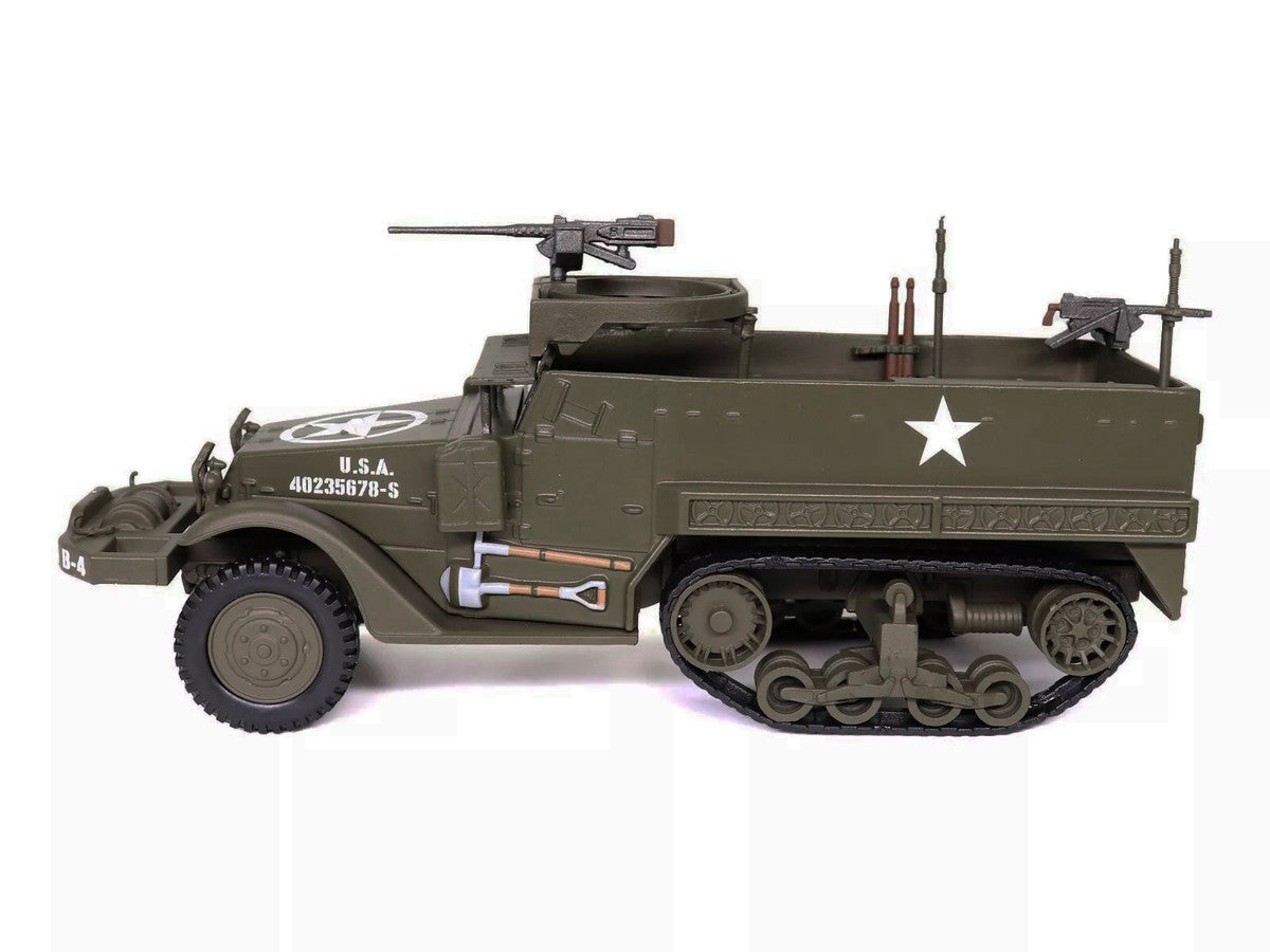 M3 Half-Track AFV with M2HB Machine Gun Olive Drab "United States Army" 1/43 Diecast Model by Militaria Die Cast LuxuryLifeWay Online Store