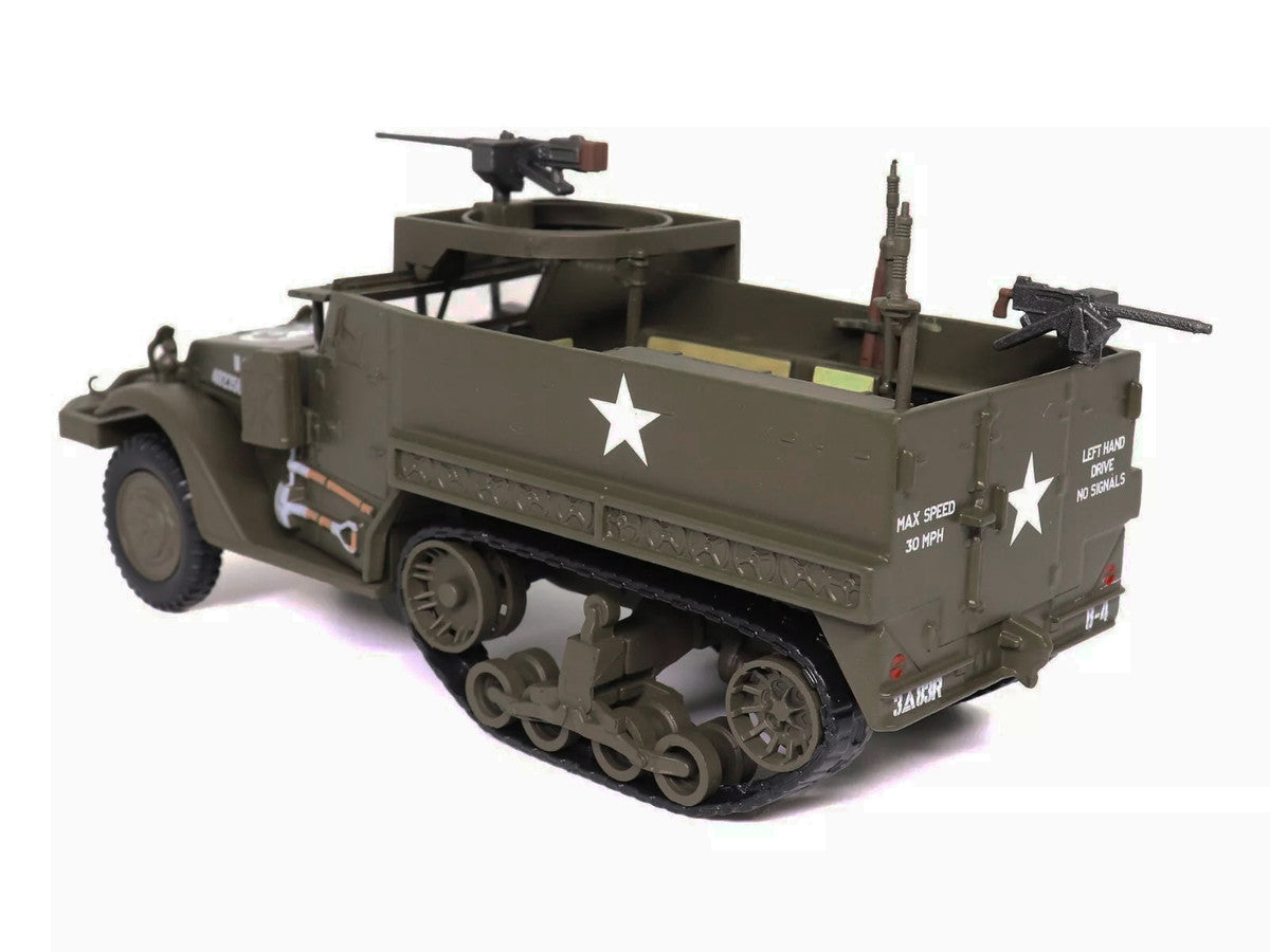M3 Half-Track AFV with M2HB Machine Gun Olive Drab "United States Army" 1/43 Diecast Model by Militaria Die Cast LuxuryLifeWay Online Store