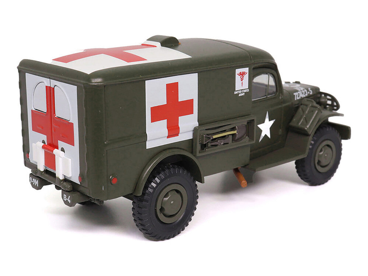 Dodge WC54 Ambulance Olive Drab "United States Army" 1/43 Diecast Model by Militaria Die Cast LuxuryLifeWay Online Store