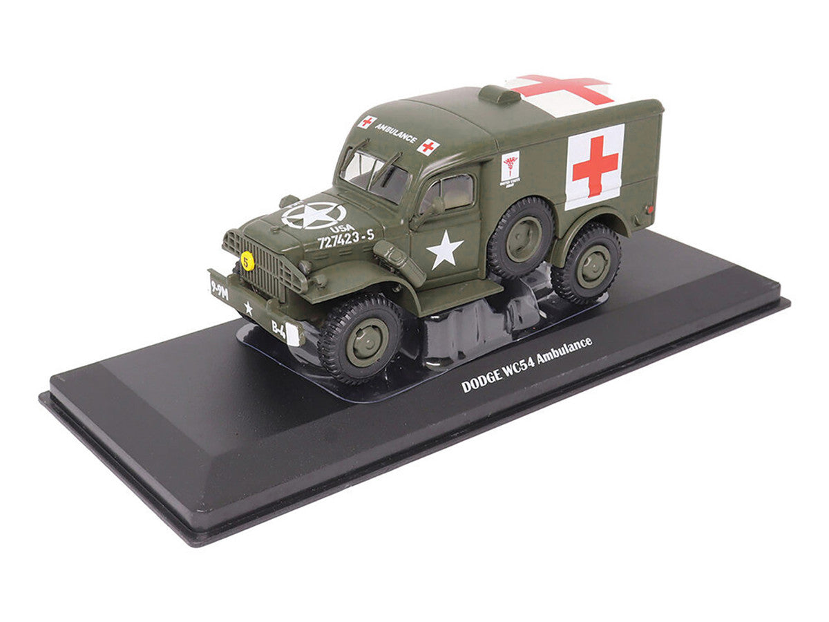 Dodge WC54 Ambulance Olive Drab "United States Army" 1/43 Diecast Model by Militaria Die Cast LuxuryLifeWay Online Store