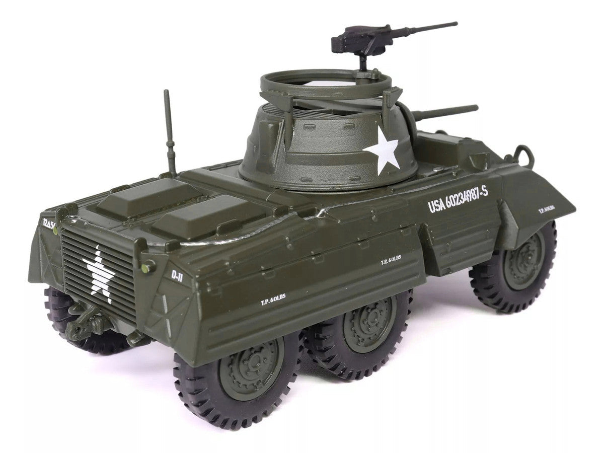 M8 Light Armored Car Olive Drab "United States Army" 1/43 Diecast Model by Militaria Die Cast LuxuryLifeWay Online Store