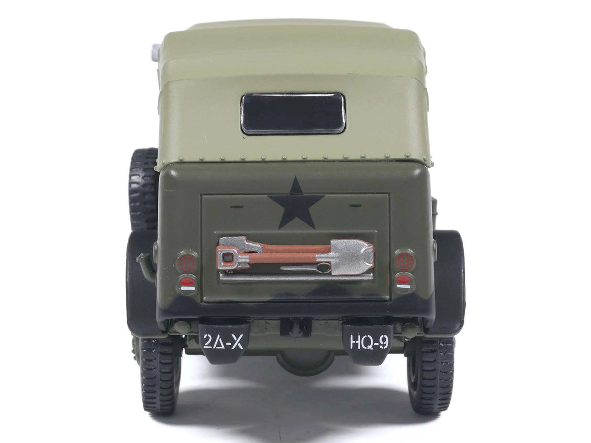 Dodge WC-6 Command Car with Canvas Top Olive Drab "2nd Armored Division France" (1944) United States Army 1/43 Diecast Model by Militaria Die Cast LuxuryLifeWay Online Store