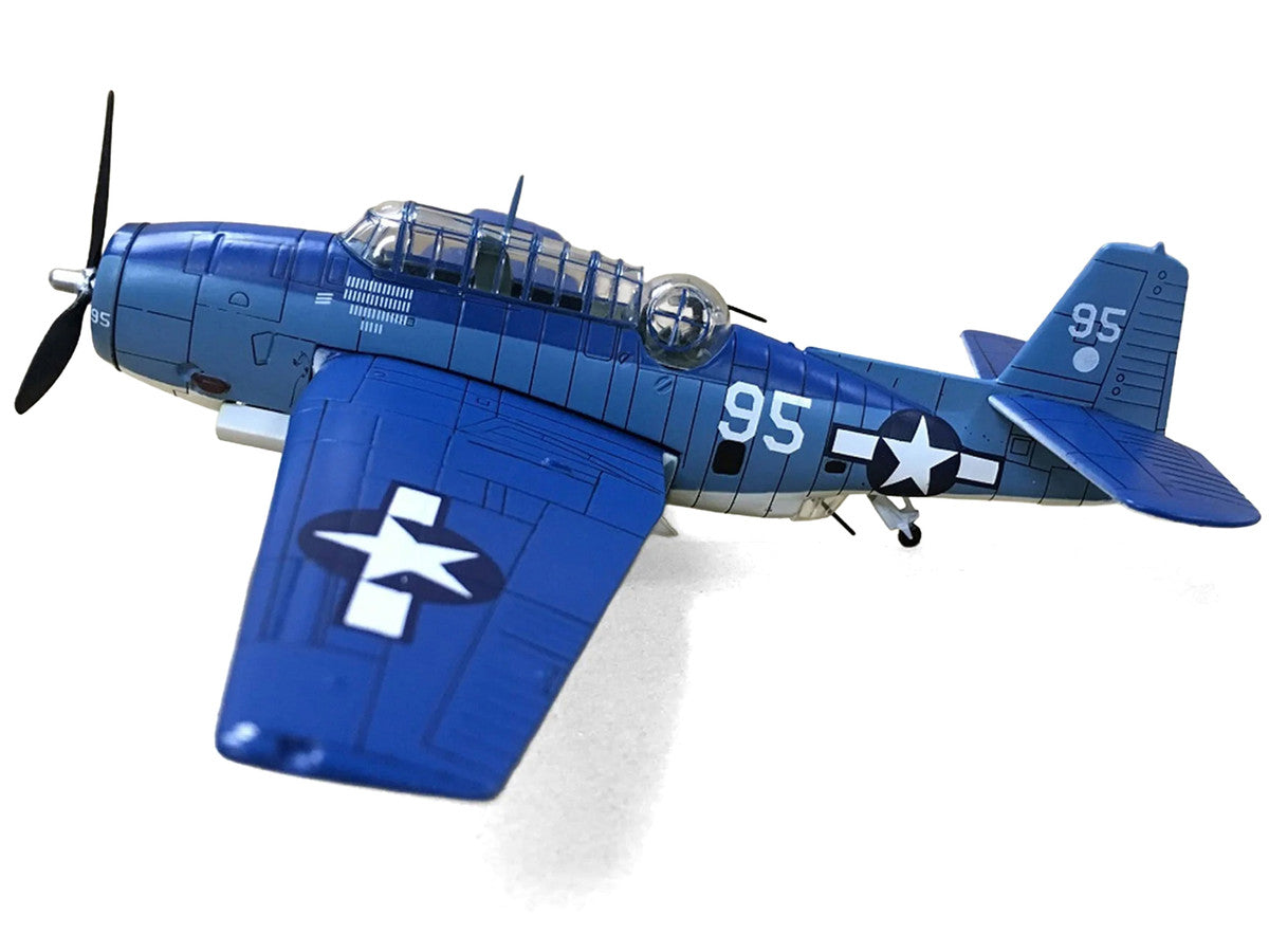 Grumman TBF Avenger Bomber Aircraft "White 95 USS Hornet" (1944) United States Navy 1/72 Diecast Model by Militaria Die Cast LuxuryLifeWay Online Store