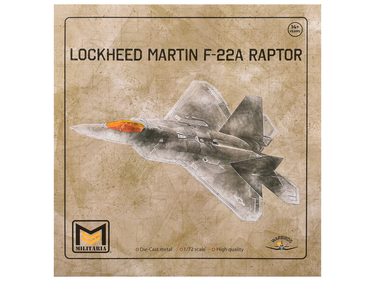 Lockheed Martin F-22A Raptor Aircraft "1st FW 94th FS" United States Air Force 1/72 Diecast Model by Militaria Die Cast LuxuryLifeWay Online Store