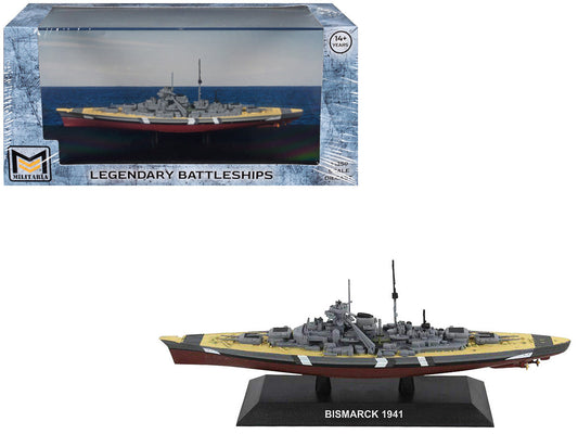 Bismarck Battleship "German Navy" (1941) "Legendary Battleships" Series 1/1250 Diecast Model by Militaria Die Cast LuxuryLifeWay Online Store