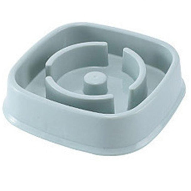 Plastic Pet Dogs And Cats Choke Prevention Slow Food Bowl Pets Fashion