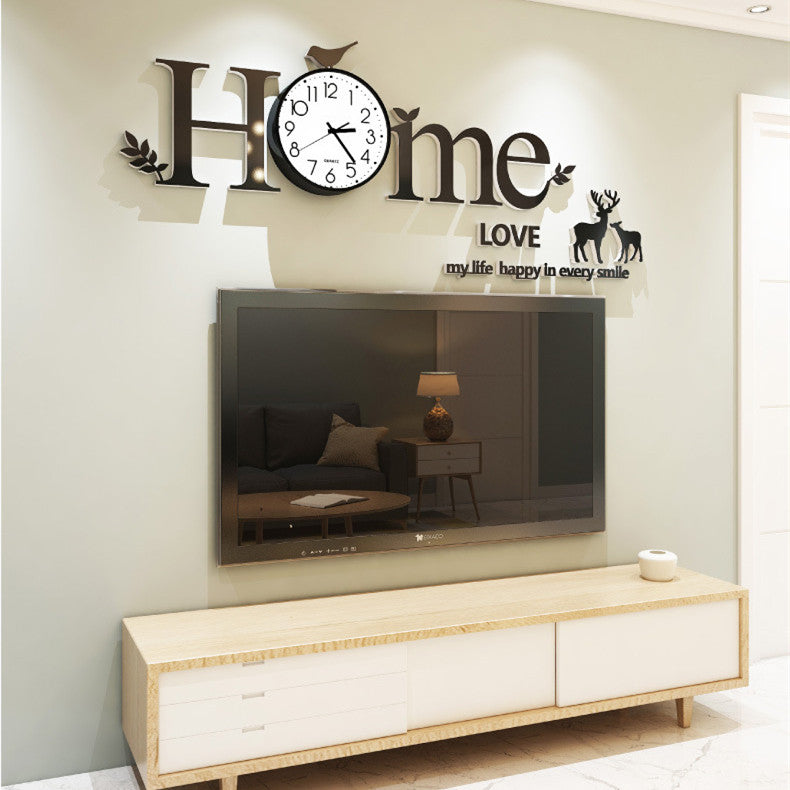 Punch-free Home Creative Personality Silent Wall Clock PearlNestDecor.com