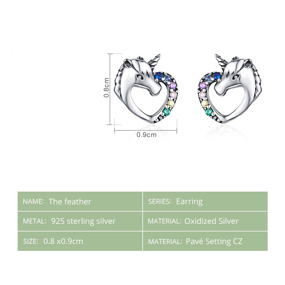 Sterling Silver S925 Stud Earrings LadyShow.Store