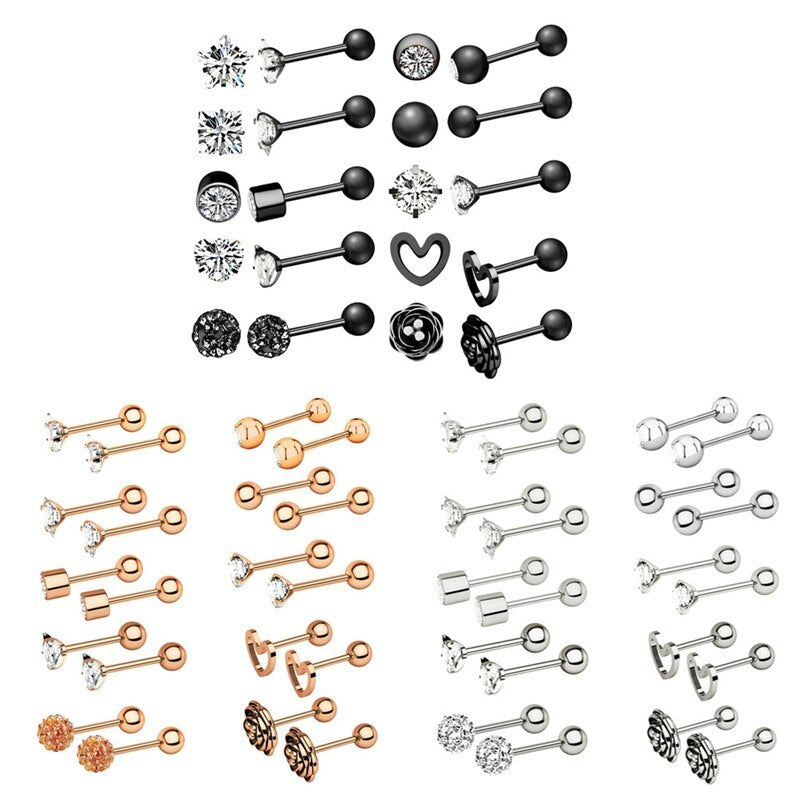 Exquisite zircon earring set