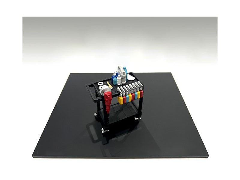 "Detail Masters" Figure 3 (Detailing Cart) for 1/18 Scale Models by American Diorama LuxuryLifeWay Online Store