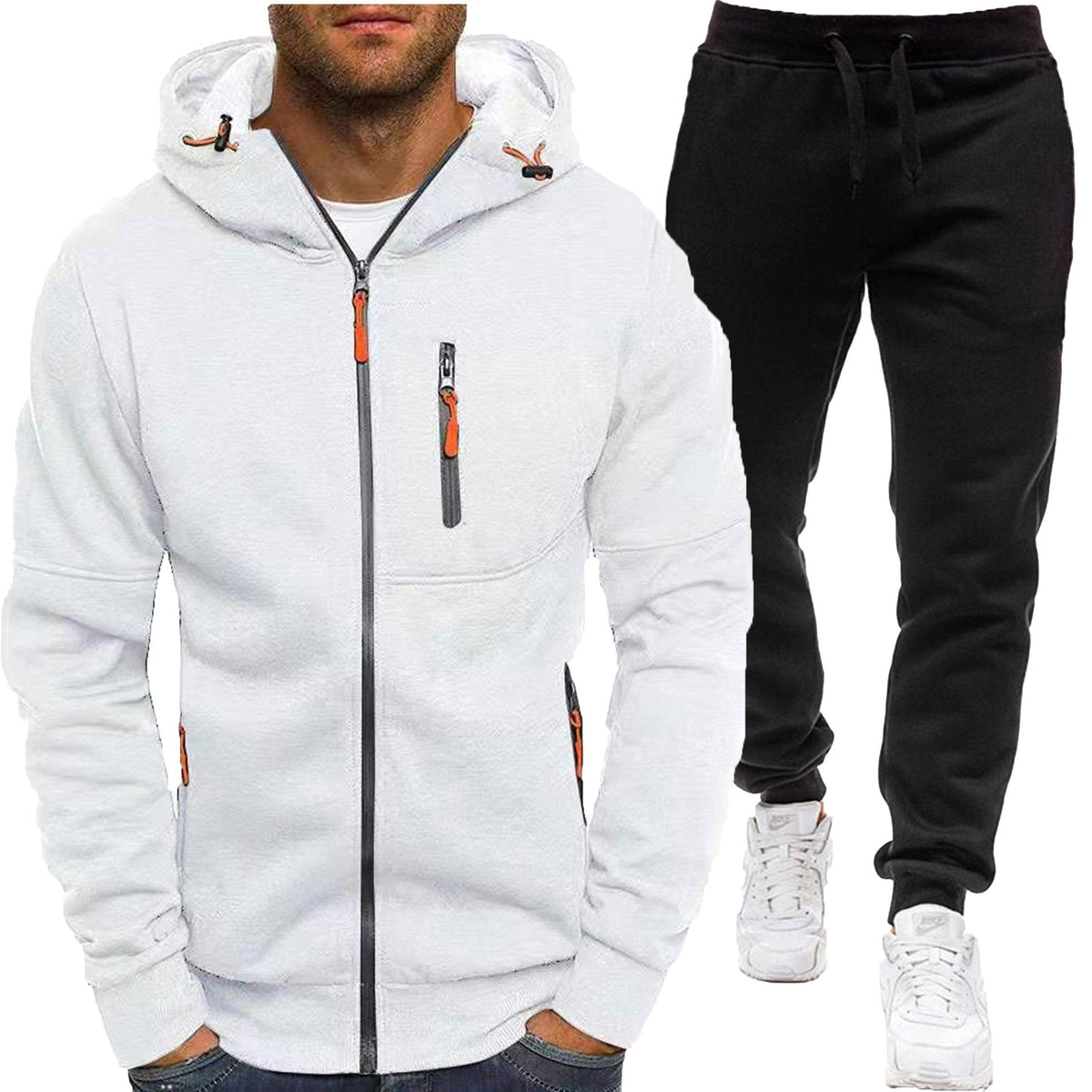 2026 FallWinter New Mens Set Casual Hooded Sweatshirt Sportswear NorixaFashion.com
