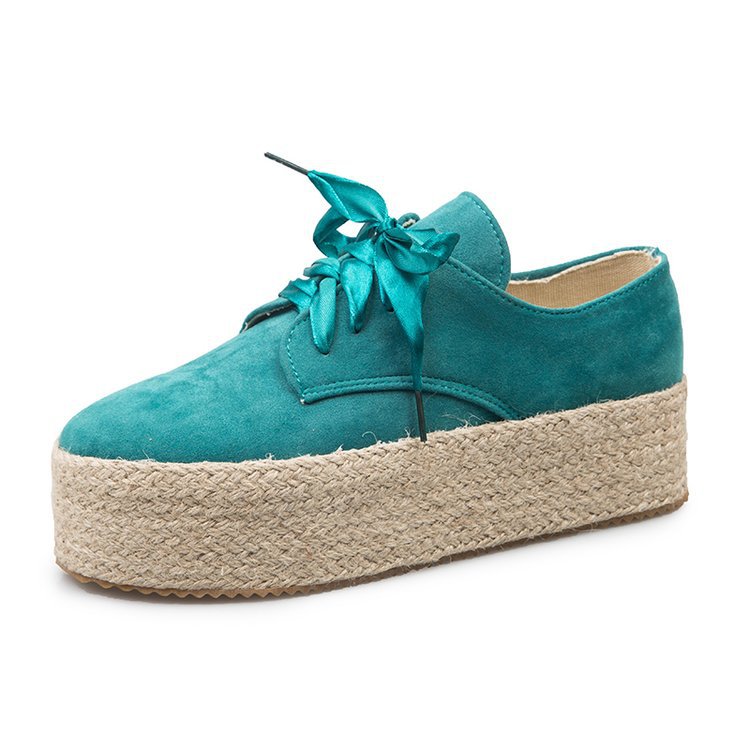 Women's round-toe lace-up casual shoes LadyShow.Store