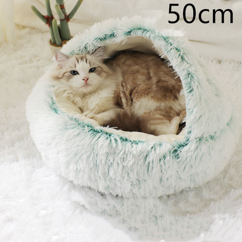 2-in-1 Plush Pet Bed Pets Fashion