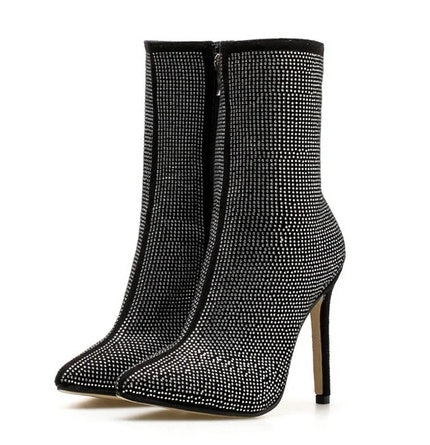 Women Pointed Toe Heeled Boots LadyShow.Store