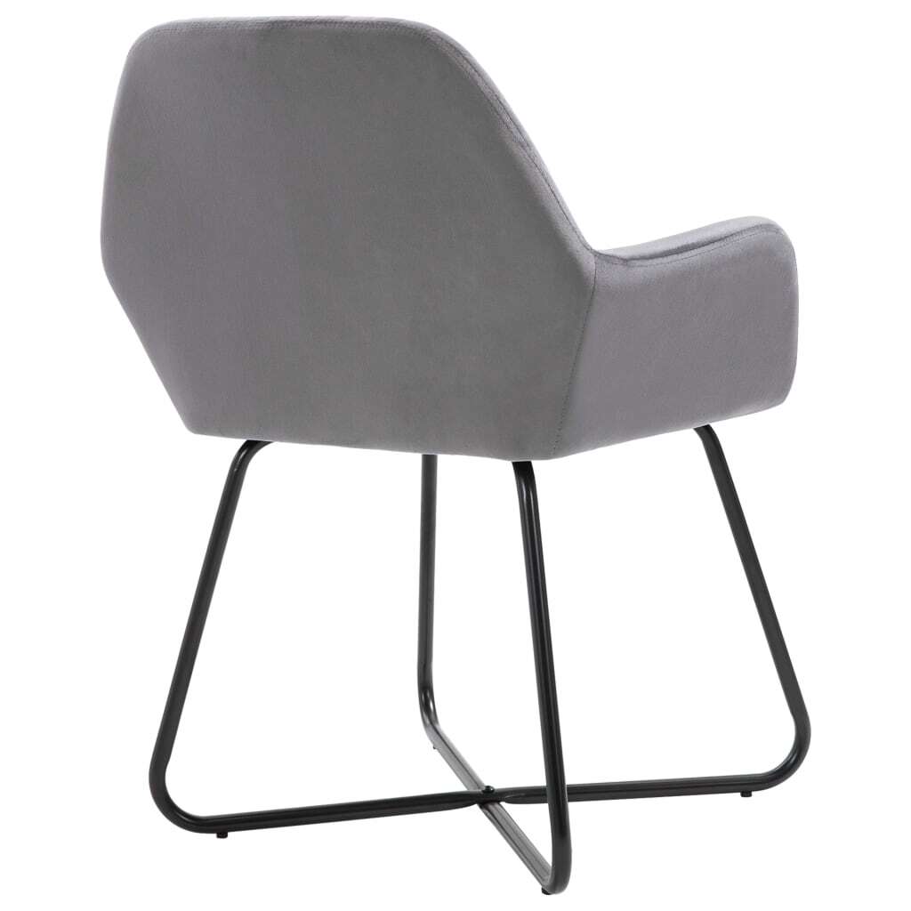 Dining Chairs 2 pcs Gray Velvet LuxuryLifeWay Online Store