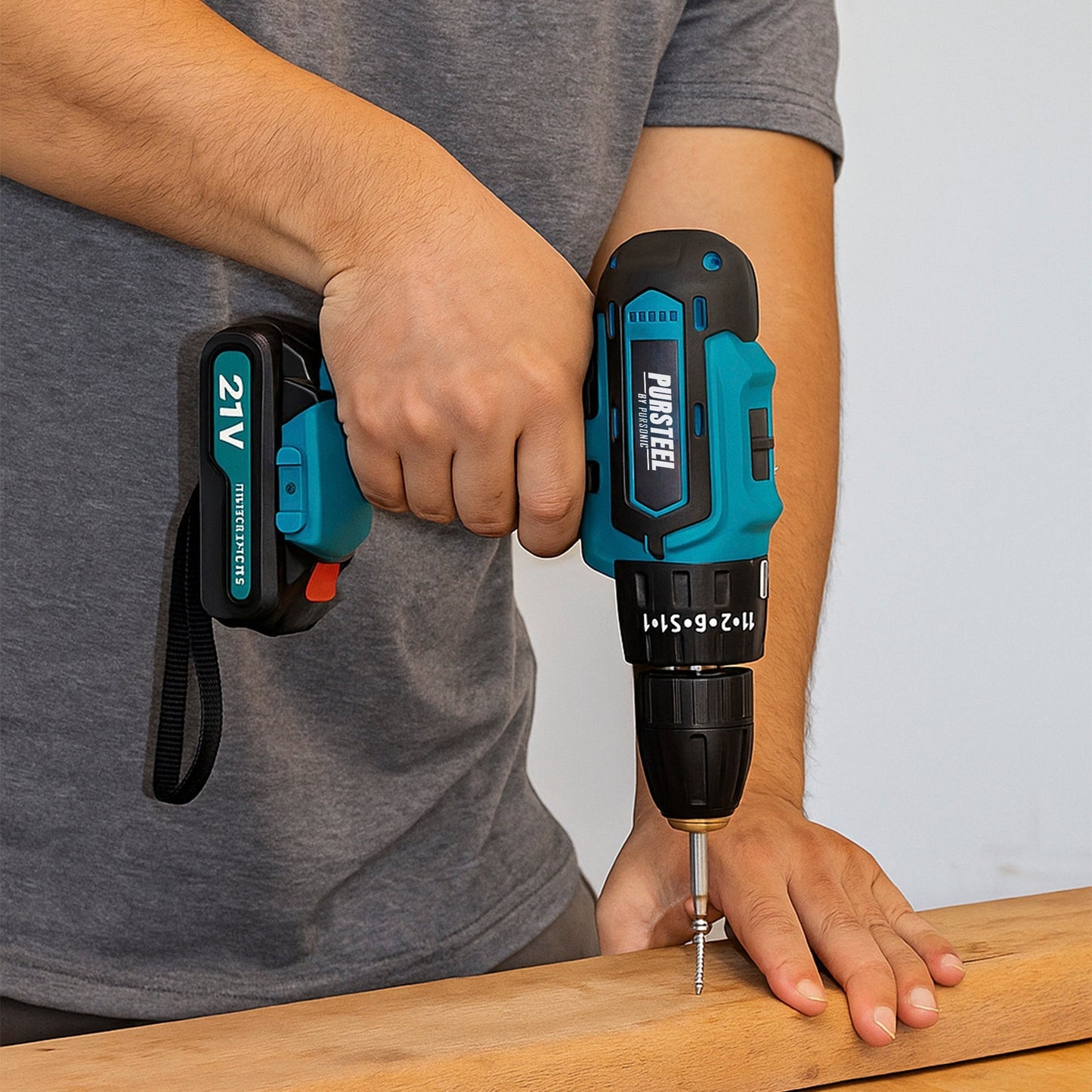 Pursonic 21V Rechargeable Cordless Drill 24 Piece Set – Compact Power for Home & DIY Projects LuxuryLifeWay Online Store