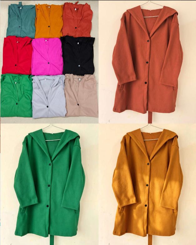 Cross-Border European And American 2026 Autumn And Winter New Fashion Long-Sleeve Solid Color Jacket For Women, Popular On Amazon And Aliexpress NorixaFashion.com