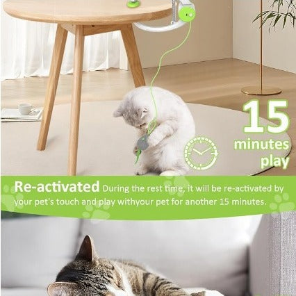 Colorful Beating Mouse Electric Door Holder Hanging Automatic Interactive Toy Pets Fashion