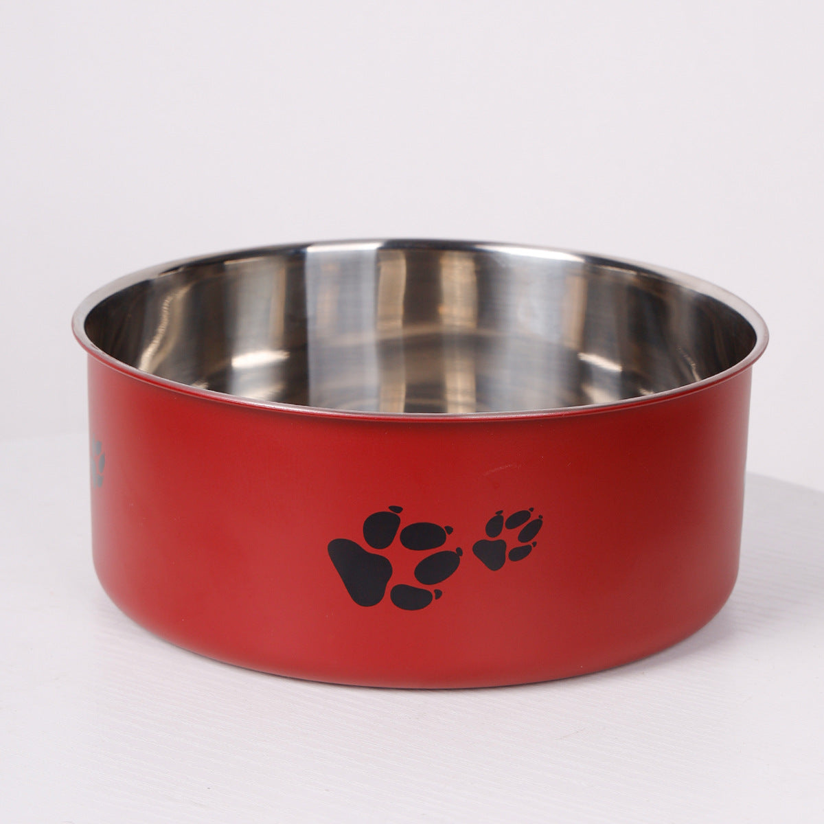 Stainless Steel Dog Bowl Large Capacity Anti-tumble Cat Bowl Pets Fashion