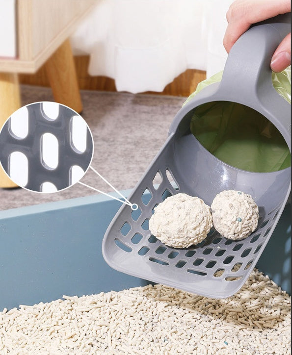 Large Capacity Toilet Bucket Portable Removable And Washable Integrated Cat Litter Scoop Pets Fashion