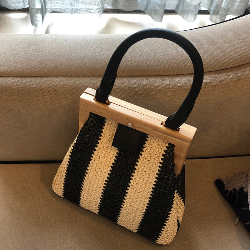 Vintage woven handbag