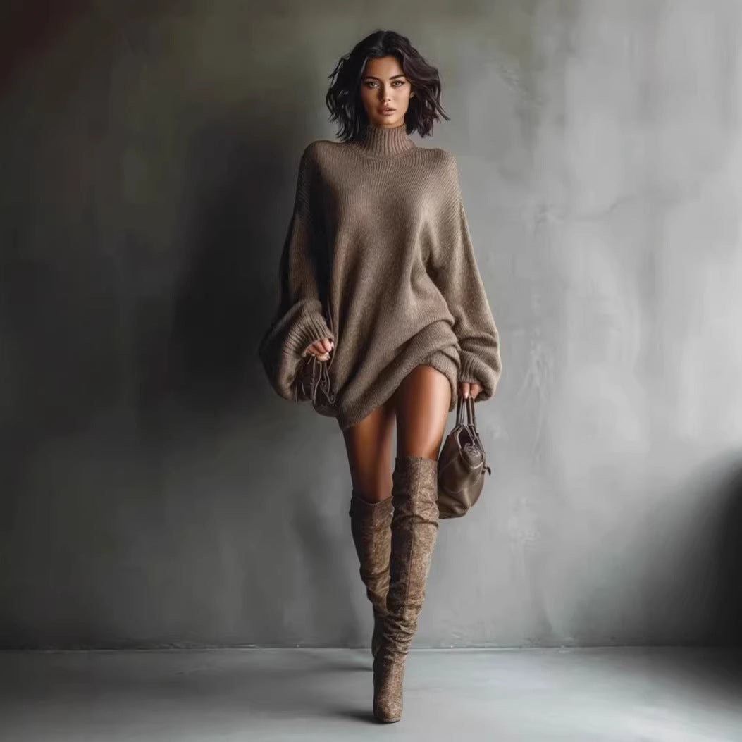 New Autumn Knitted Dress For Women NorixaFashion.com