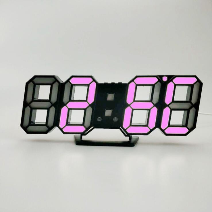 3D LED Wall Digital Clock PearlNestDecor.com